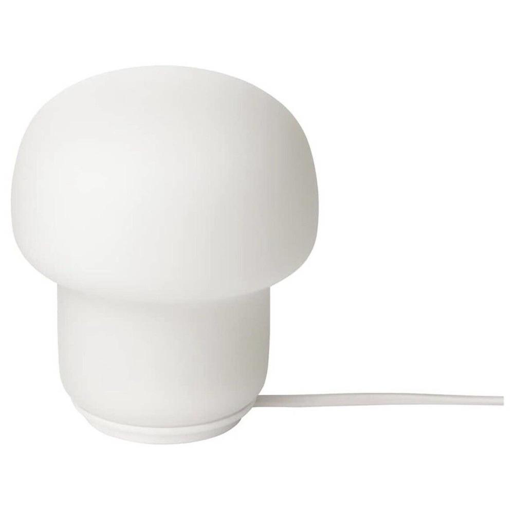 IKEA TOKABO Table Lamp, Glass Opal (NO BULB) (803.580.19) NEW
